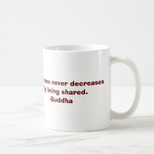 Café Citações de Buddha sobre a caneca da felicidade