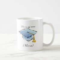 Classe de caneca do costume do boné de formatura