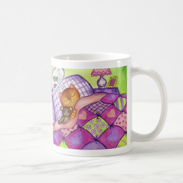 Café Cobertor de Urso de Pelúcia Kitty Cat Caneca (Direita)