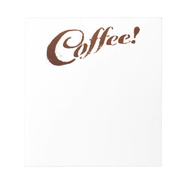 Café Coffee Grounds - Bloco de Notas (Frente)