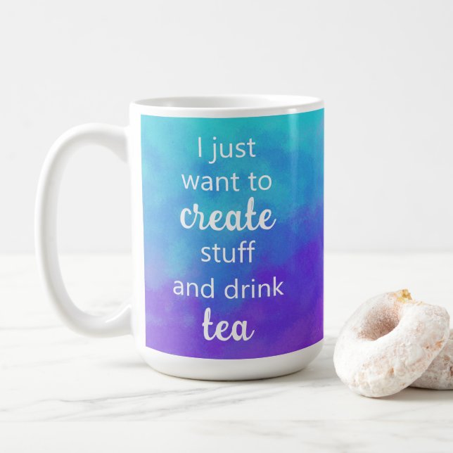 Café Coisa única de Crio e beba uma caneca de chá (Com Donut)