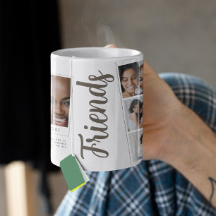 Café Colagem de Fotos de Amigos Caneca de Amigo