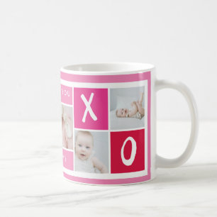 Café Colagem de Fotos XOXO   Caneca