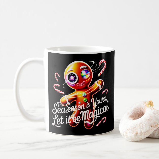 Café Coletor de Caneca de Gengibre Cibernético mágico ú (Com Donut)