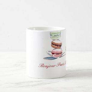 Café Colher de caneca de Macarons