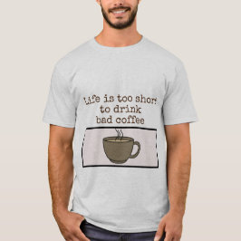 café com camisa para homens