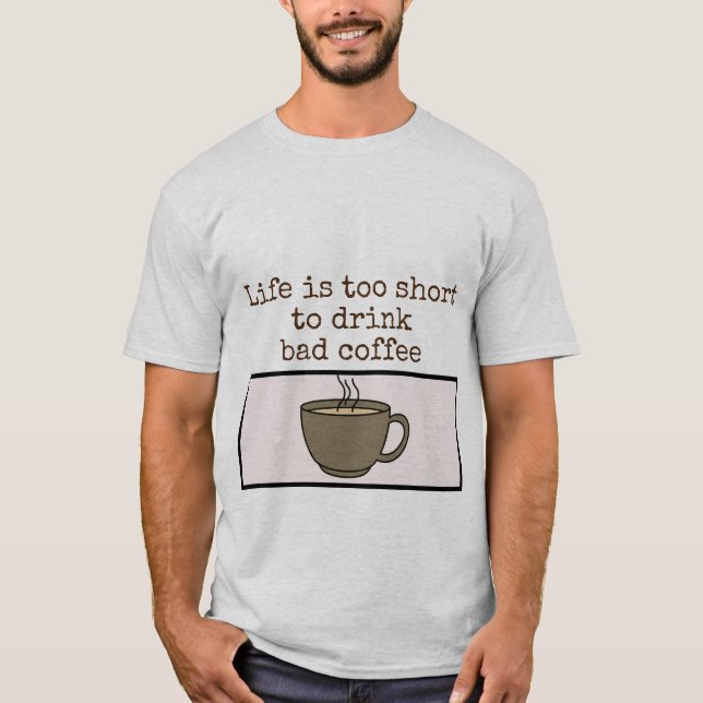 café com camisa para homens (Frente)