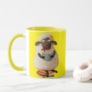 Café com Ovelha Cozy para Ler – Caneca de Café de