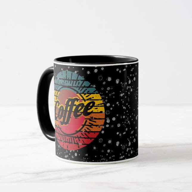 Café com protetor solar personalizado caneca (Frente Esquerda)