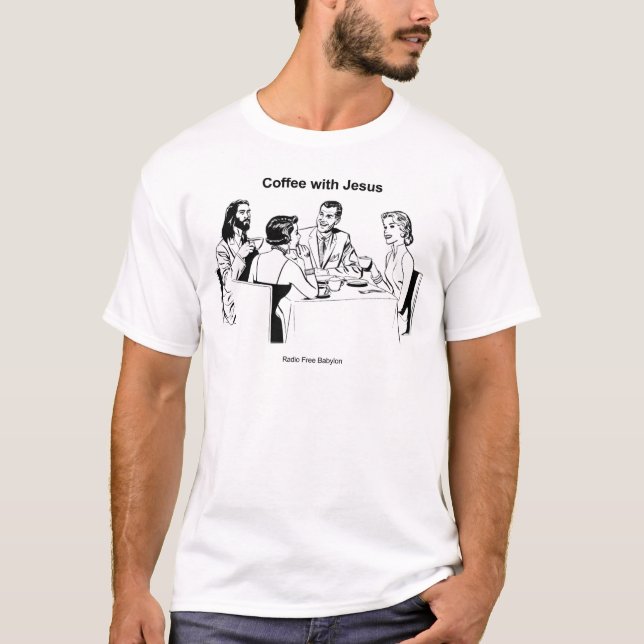 Café com t-shirt de Jesus (Frente)