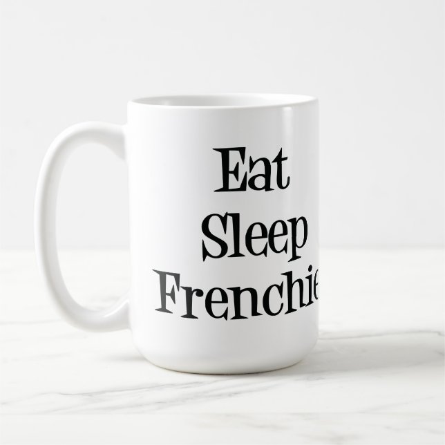 Café Coma a caneca de Frenchie do sono (Esquerda)