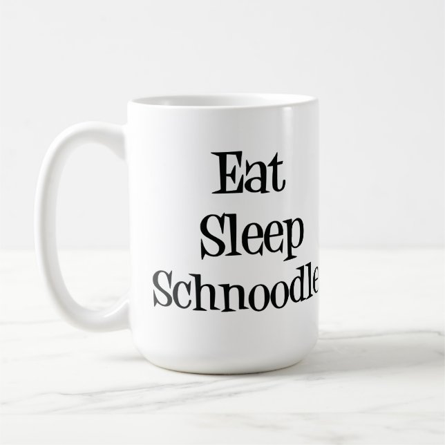 Café Coma a caneca de Schnoodle do sono (Esquerda)