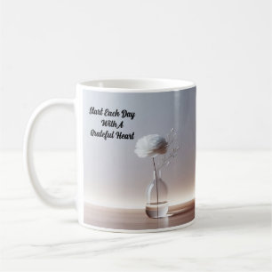 Café Comece todos os dias com uma caneca de café/coraçã