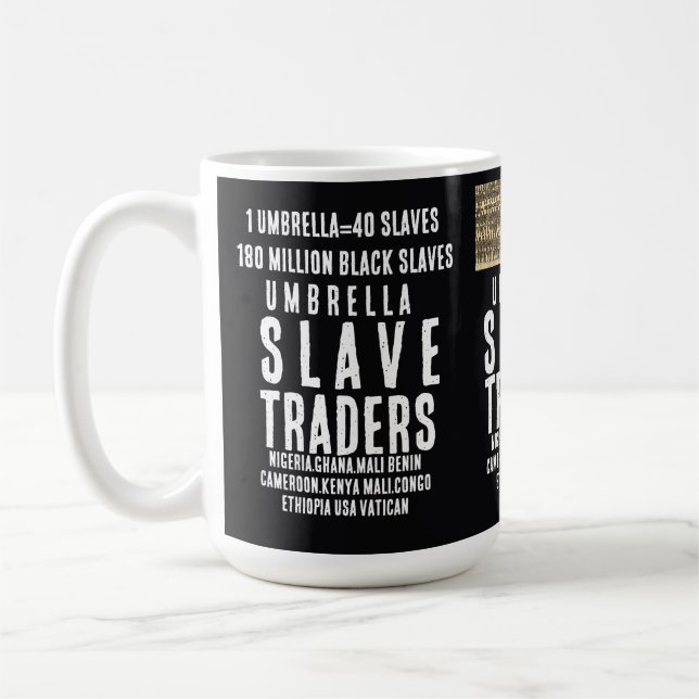 Café COMERCIANTE DE ESCRAVOS GUARDA-CHUVA Caneca (Esquerda)