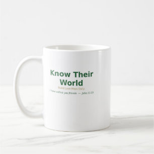 Café Conheça Seu Mundo — Caneca de Mapas de Amor