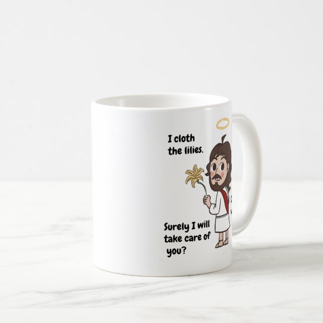 Café Considere a caneca de desenho em verso bíblia dos  (Frente Esquerda)