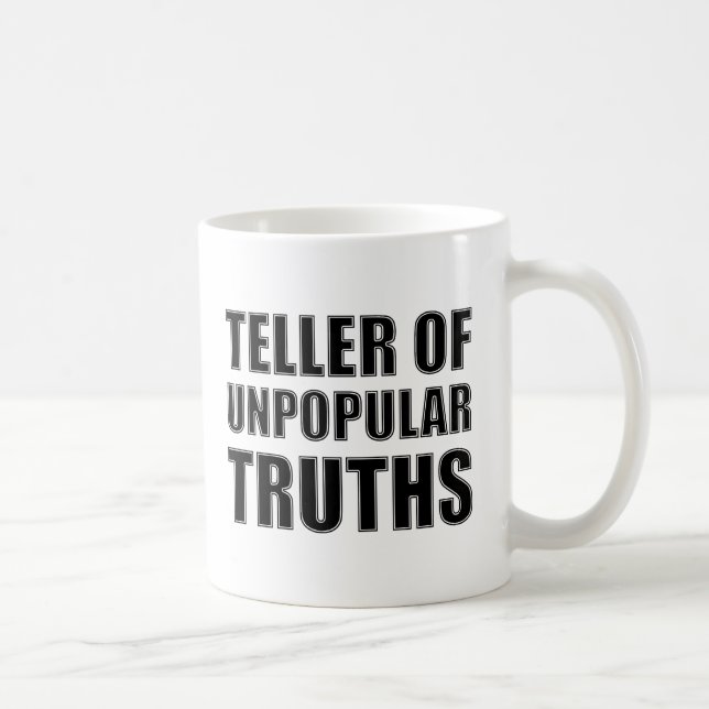Café Contador de Verdades Impopulares Caneca Divertida (Direita)