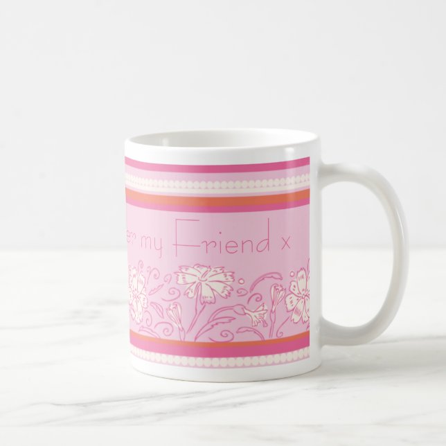 Café Cor de laranja e caneca rosa (Direita)