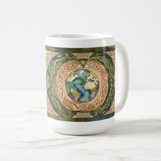 Café Coração de Gaia - Caneca da Árvore da Vida Celta
