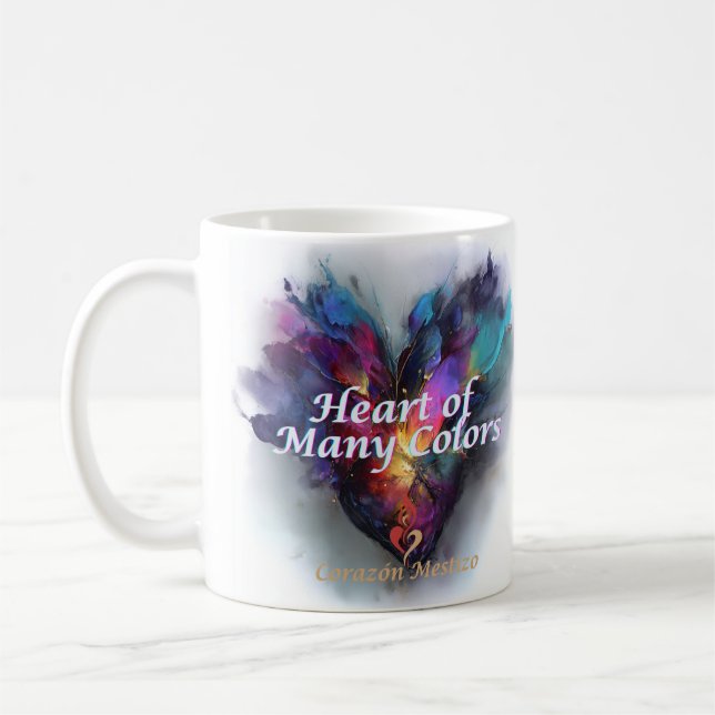 Café Coração de muitas cores — Caneca Corazón Mestizo (Esquerda)
