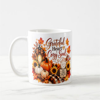 Café Coração Grato, Alma Aconchegante – Caneca de Vibra