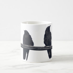 Café "CORVOS caneca dos animais selvagens de Corvids de