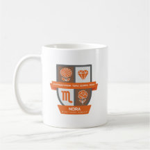 Crest™ de Aniversário de Escorpião para Caneca de