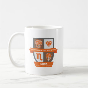 Café Crest™ de Aniversário de Escorpião para Caneca de 