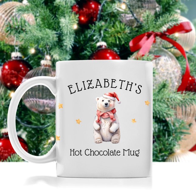 Café Crianças Personalizadas Da Caneca De Cacau Do Urso (Criador carregado)