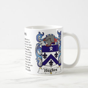 Café Crista da família de Hughes em uma caneca