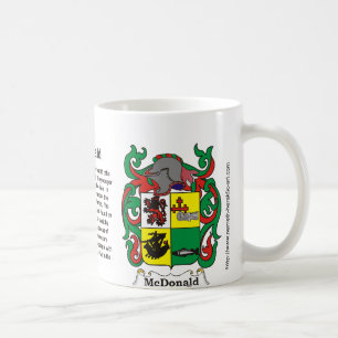 Café Crista da família de McDonald em uma caneca
