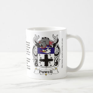 Café Crista da família de Powell em uma caneca
