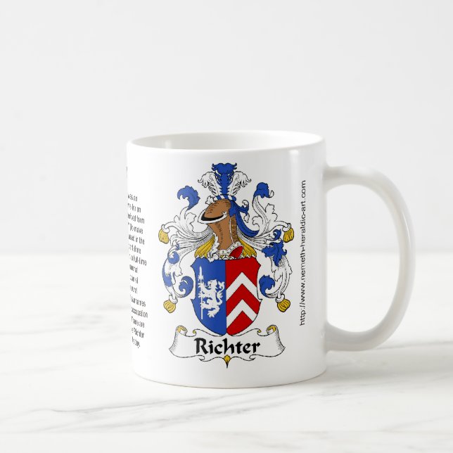 Café Crista da família de Richter em uma caneca (Direita)