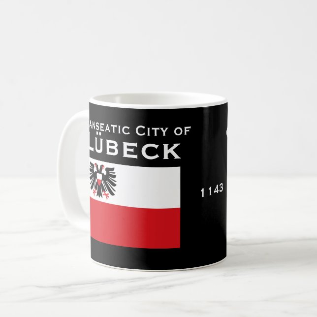 Café Crista de Lubeque - de Alemanha e caneca feitas (Frente Esquerda)