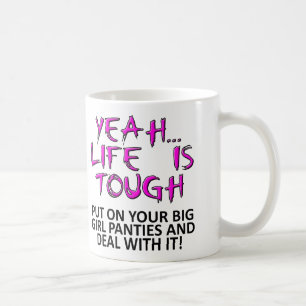 Café Cuecas de Menina Grande Caneca Divertida ou Caneca