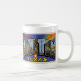 Café Cumprimentos da caneca do cartão do vintage de