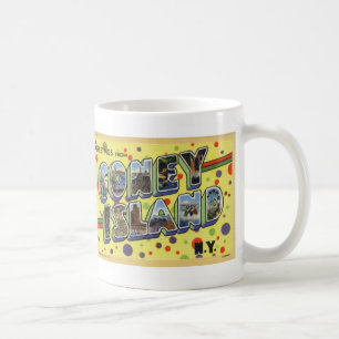 Café Cumprimentos da caneca do cartão do vintage de