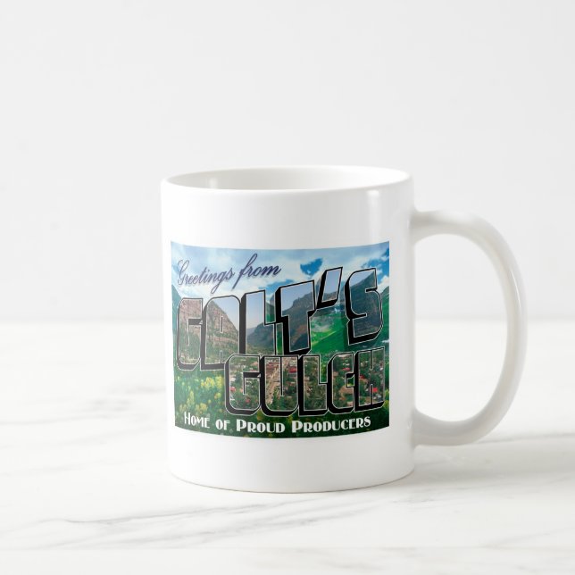 Café Cumprimentos da caneca do Gulch de Galt (Direita)
