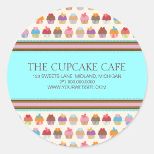 Café Cupcake Adesivos para empresas de padaria
