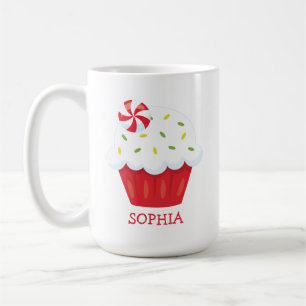 Café Cupcake Fofo Personalizado Caneca de Natal