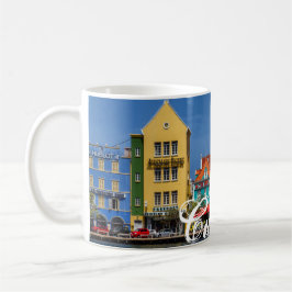 Café Curaçau no branco caneca branca clássica de 11