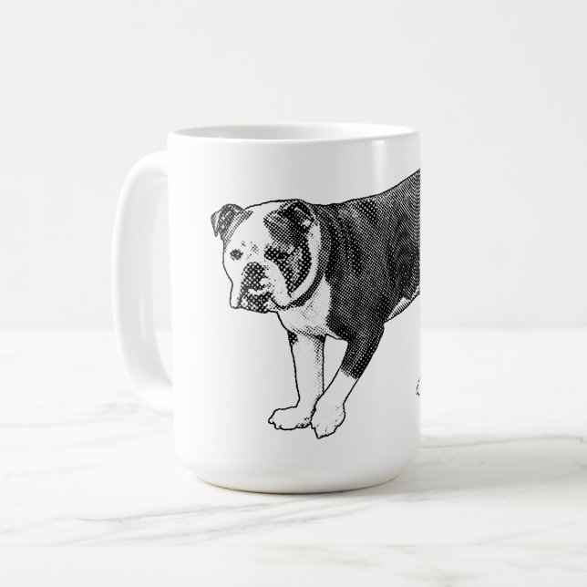 Café da Manhã Bulldog, Caneca de Pontos de Mangá (Frente Esquerda)