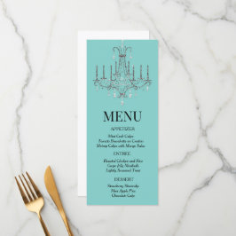 Café da manhã no menu Chandelier