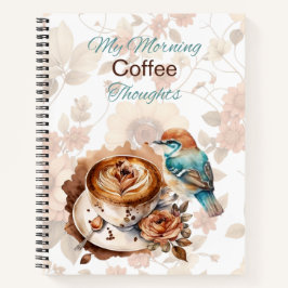Café da Manhã Pensa em Notebook Espiral