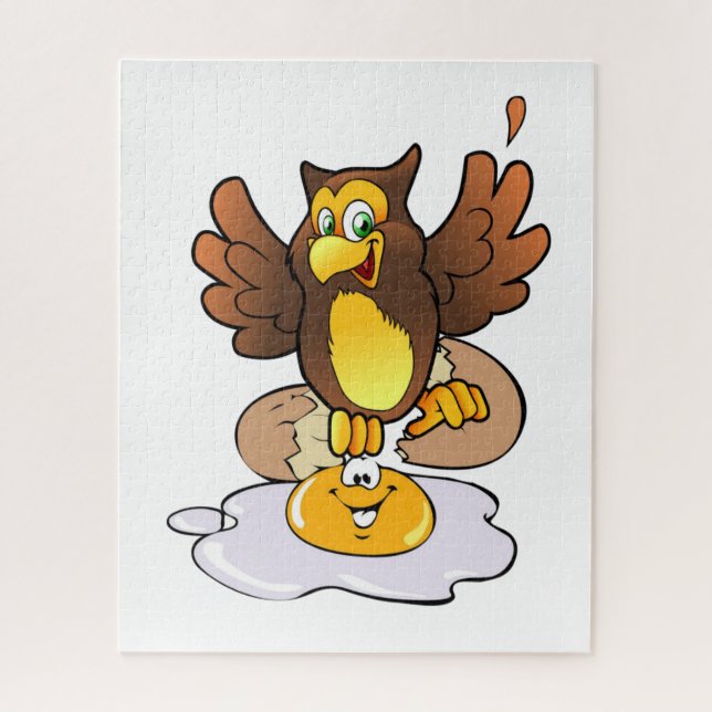 Café da Manhã quebra-cabeça Ovos de Coruja (Vertical)