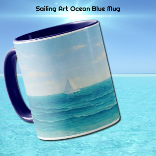 Café da vela Oceano Azul Xícara