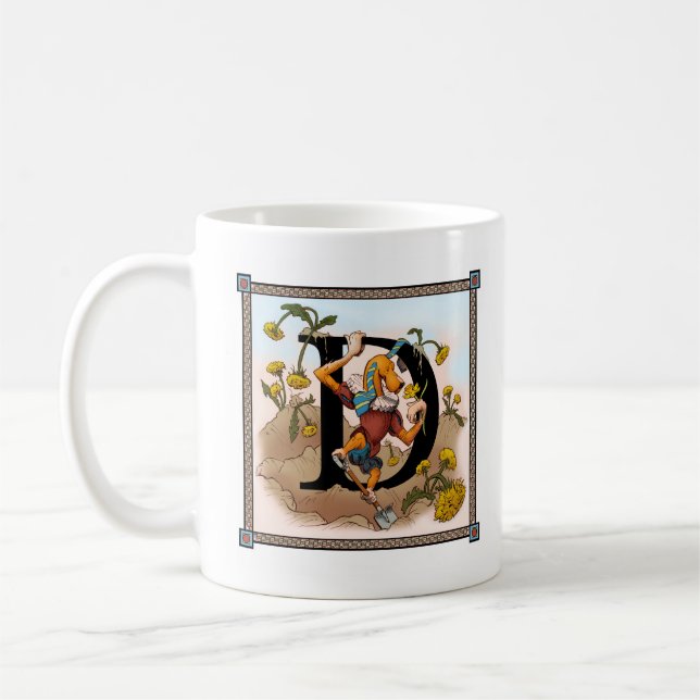 Café Dally a caneca de Letterblock - caracterizando a (Esquerda)