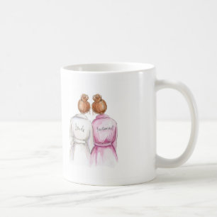 Café Dama de honra? Da noiva vermelha do bolo da caneca