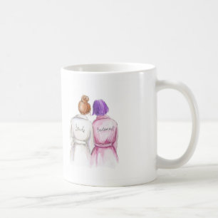 Café Dama de honra? Da noiva vermelha do bolo da caneca