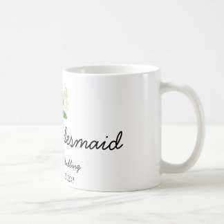 Café Dama de honra principal - caneca real do casamento